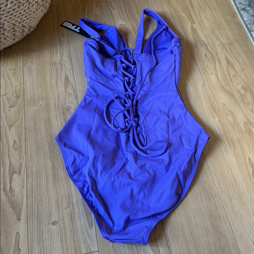 TA3 Purple PLUNGEY one piece long - Picture 2 of 4